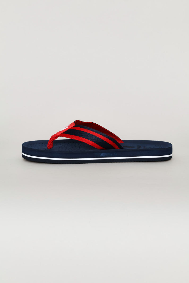 Perforated Flip Flop - Navy