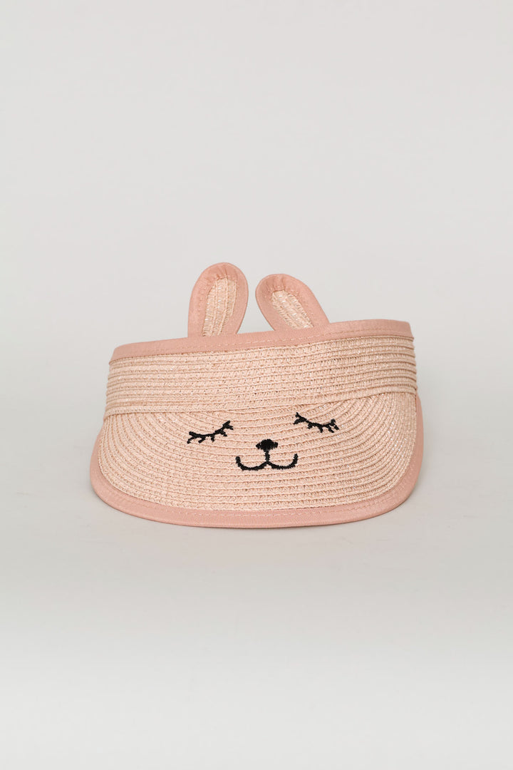 Pre-Girls Novelty Straw Visor - Pink