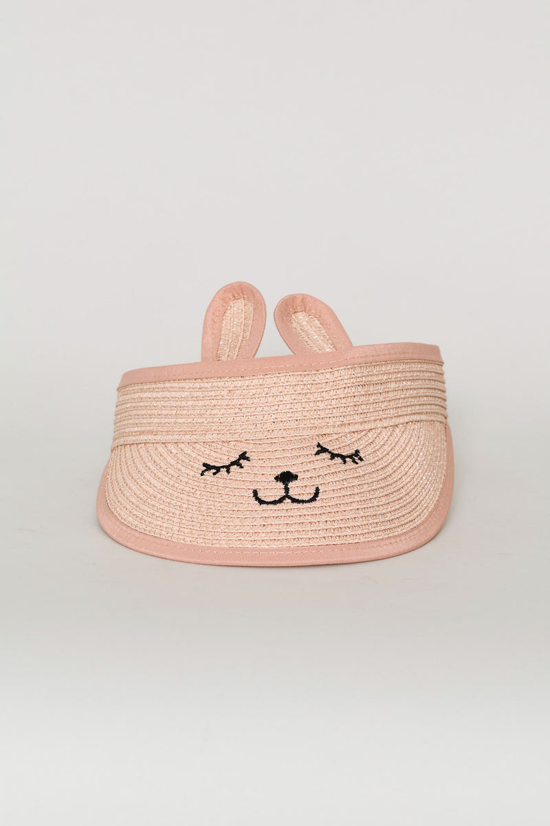 Pre-Girls Novelty Straw Visor - Pink