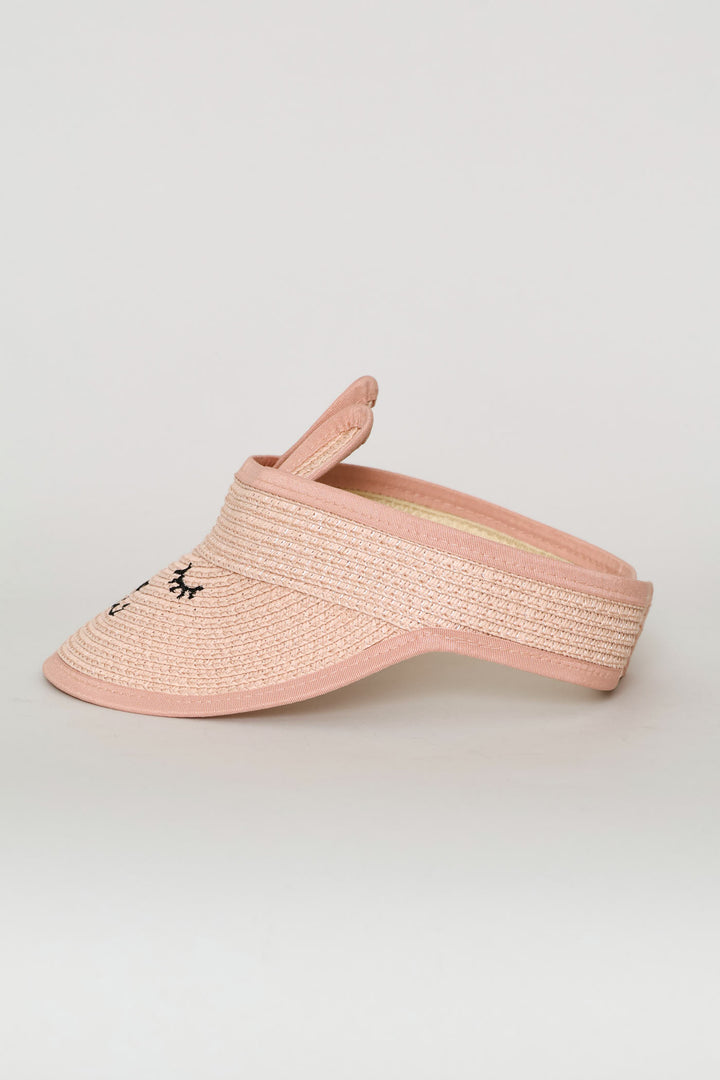 Pre-Girls Novelty Straw Visor - Pink