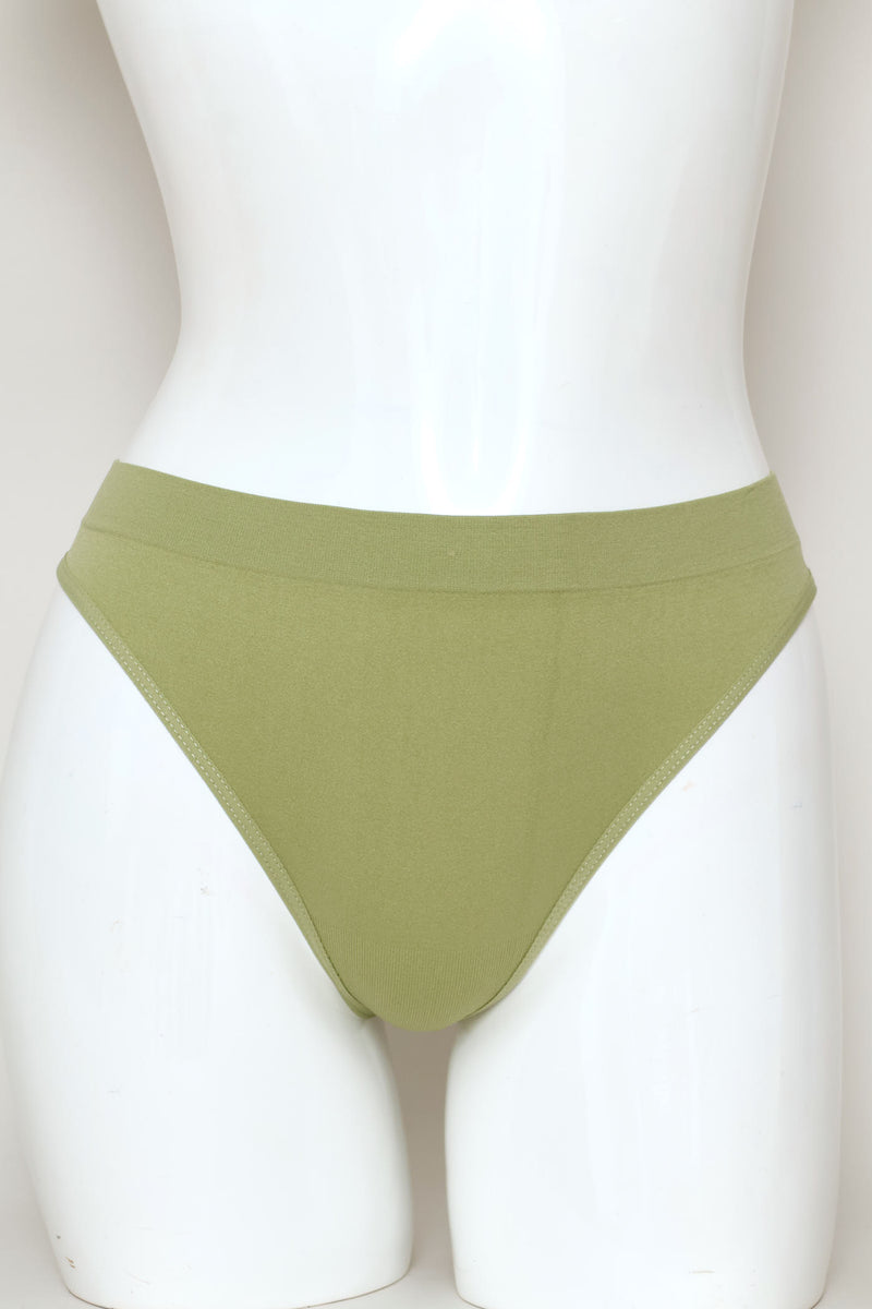 3 Pack Seamless Print Thong Panties - Multi