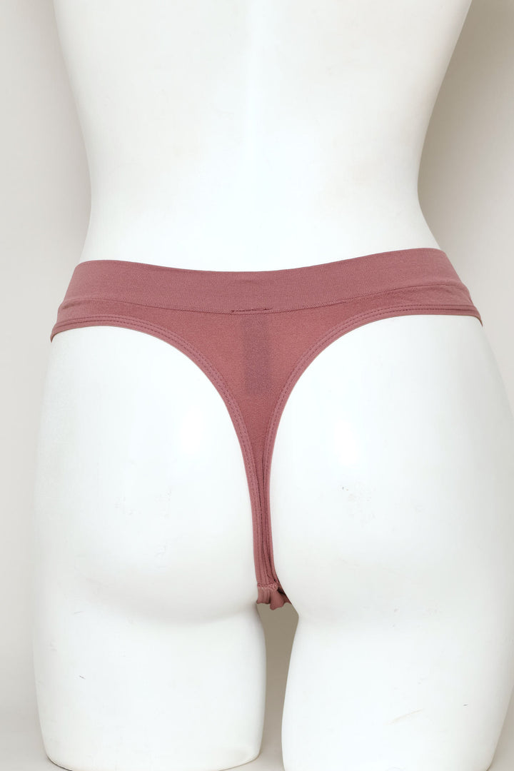 3 Pack Seamless Print Thong Panties - Multi
