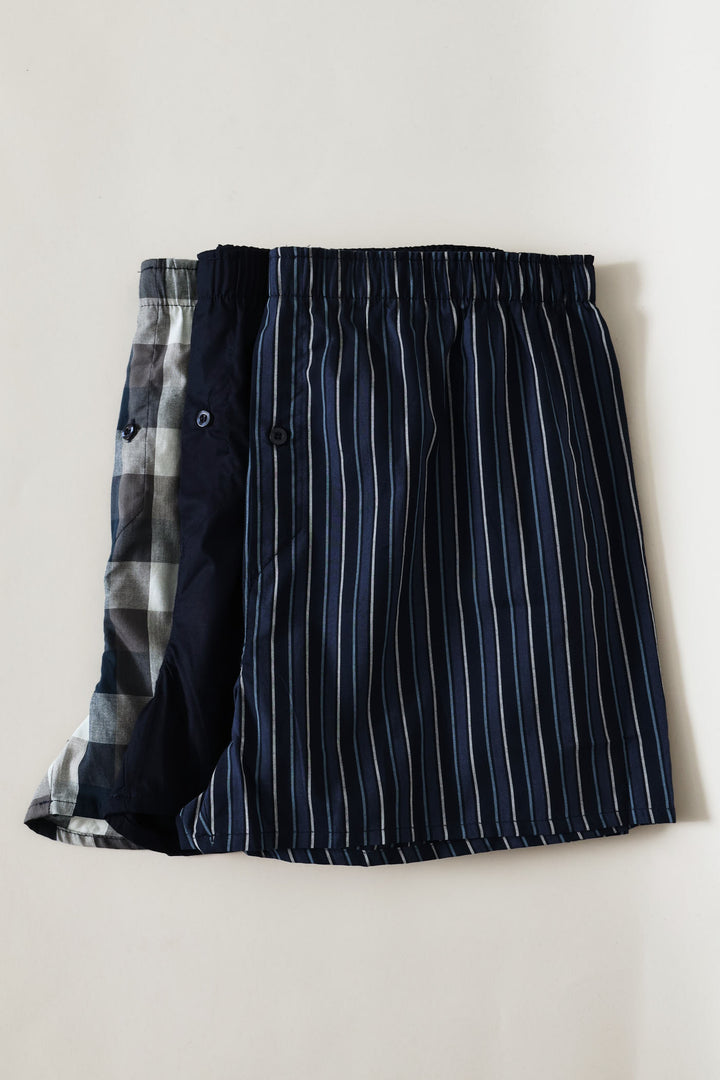 3 Pack Value Boxers - Blue