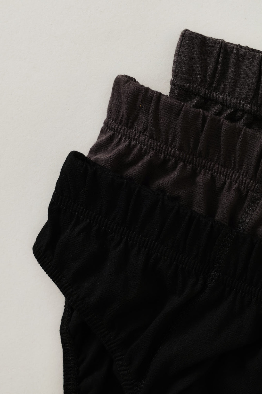 3 Pack Mini Briefs - Black/Slate/Charcoal Melange