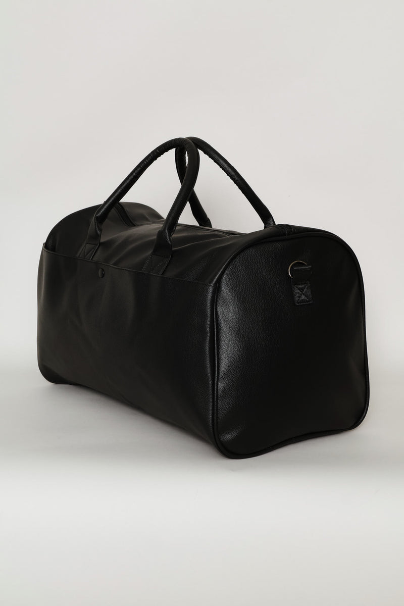 Pu Duffle Bag - Black
