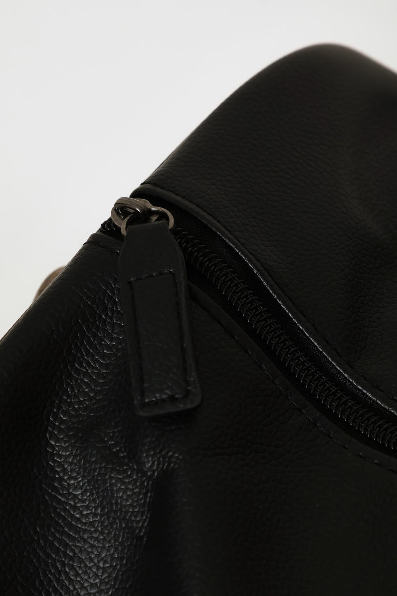 Pu Duffle Bag - Black