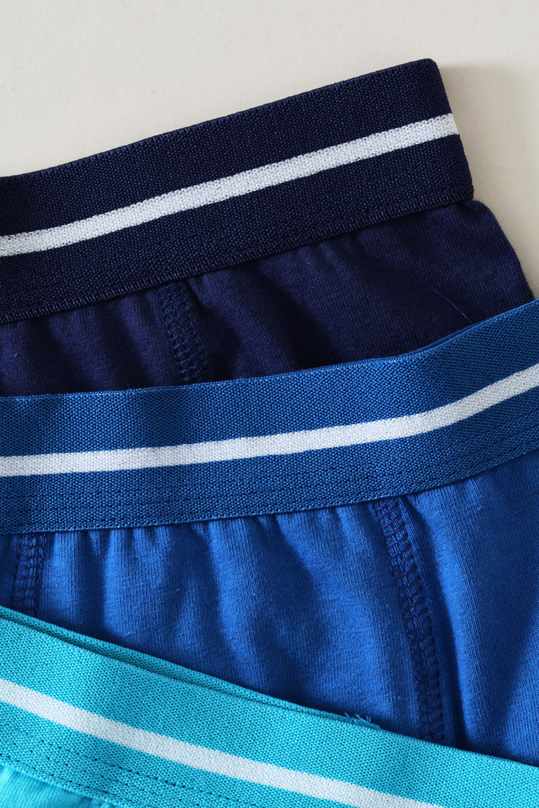 Pre-Boys 3 Pack Plain Boxers - Blue