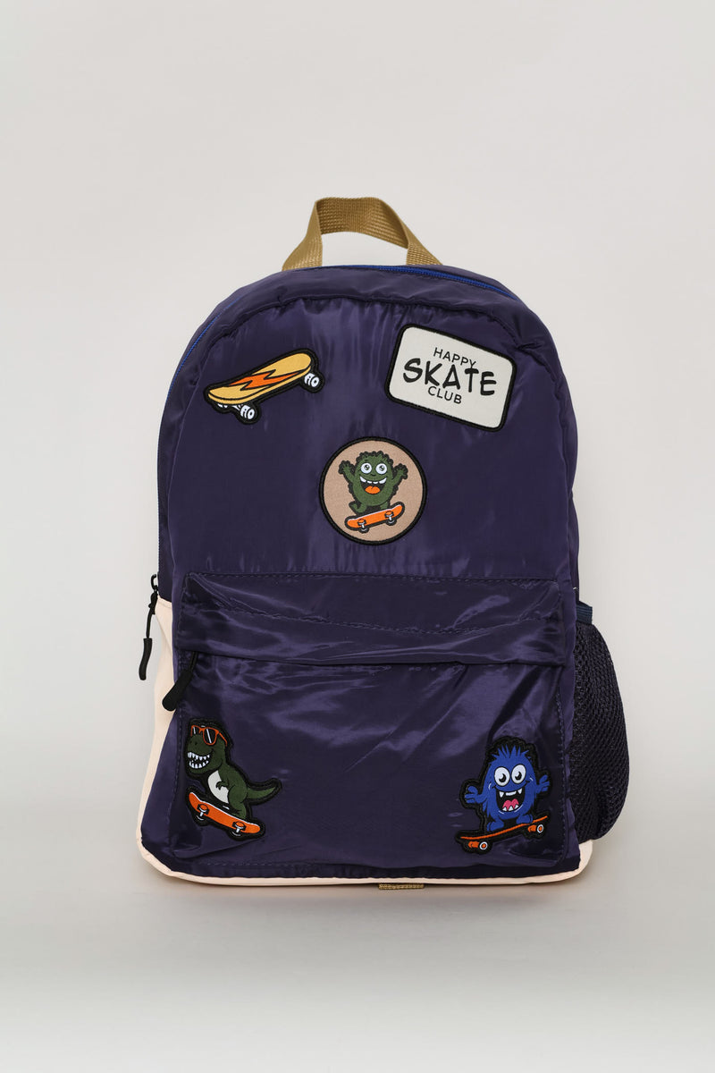 Pre-Boys Badge Backpack - Navy