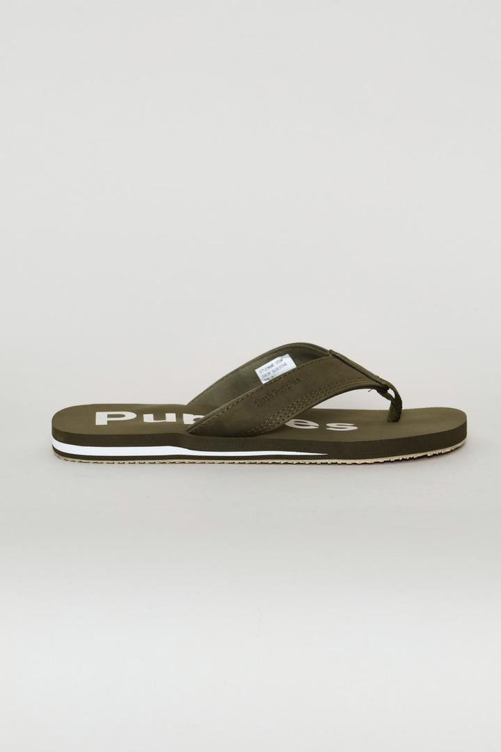 Stomp Wide Vamp Sandal - Olive