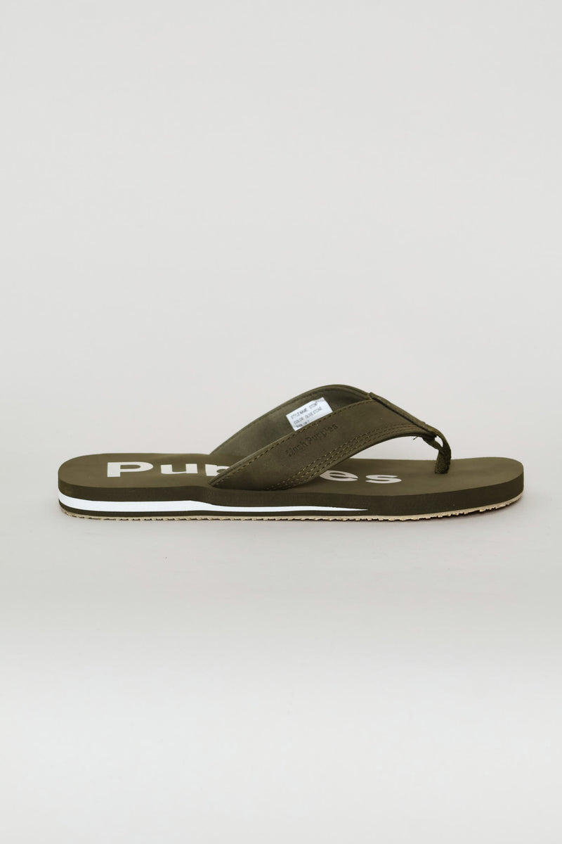 Stomp Wide Vamp Sandal - Olive