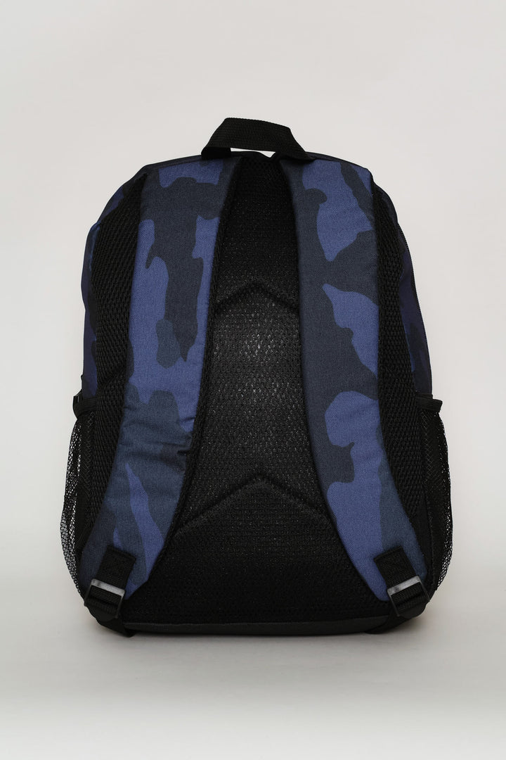 Boys Urban Camo Fashion Backpack - Grey