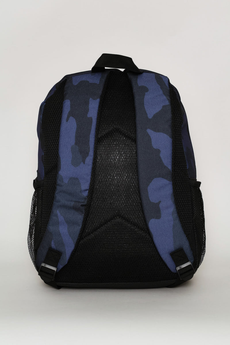 Boys Urban Camo Fashion Backpack - Grey