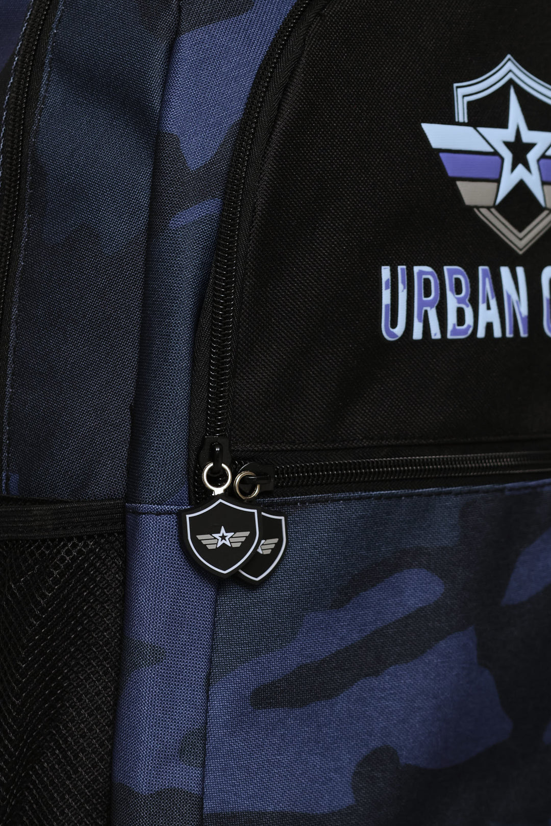 Boys Urban Camo Fashion Backpack - Grey
