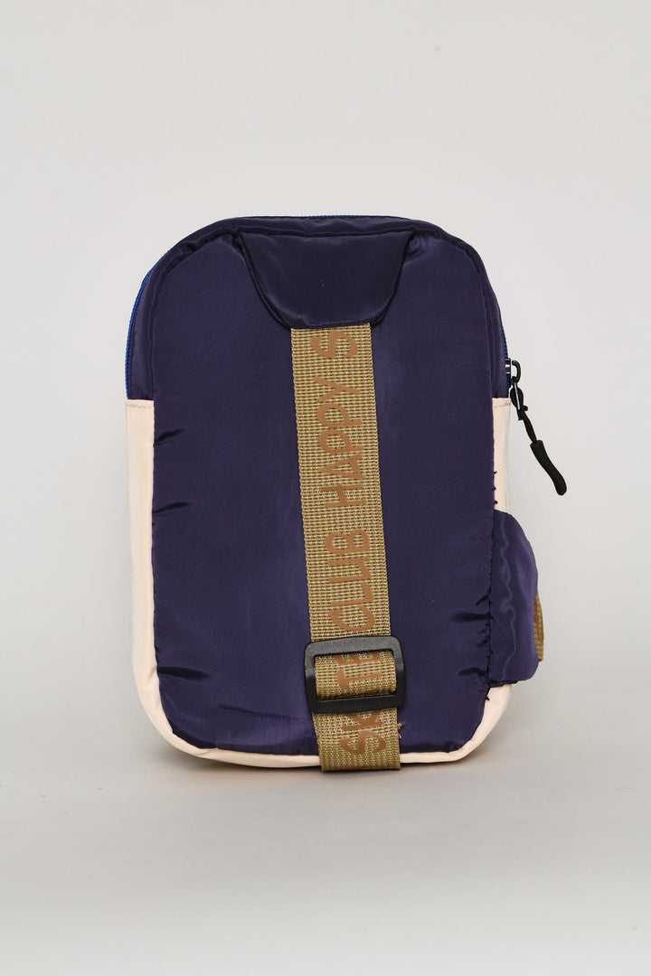 Pre-Boys Badge Sling Bag - Navy