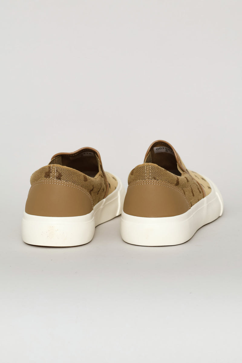 Jacquard Monogram Slip On Sneaker - Stone