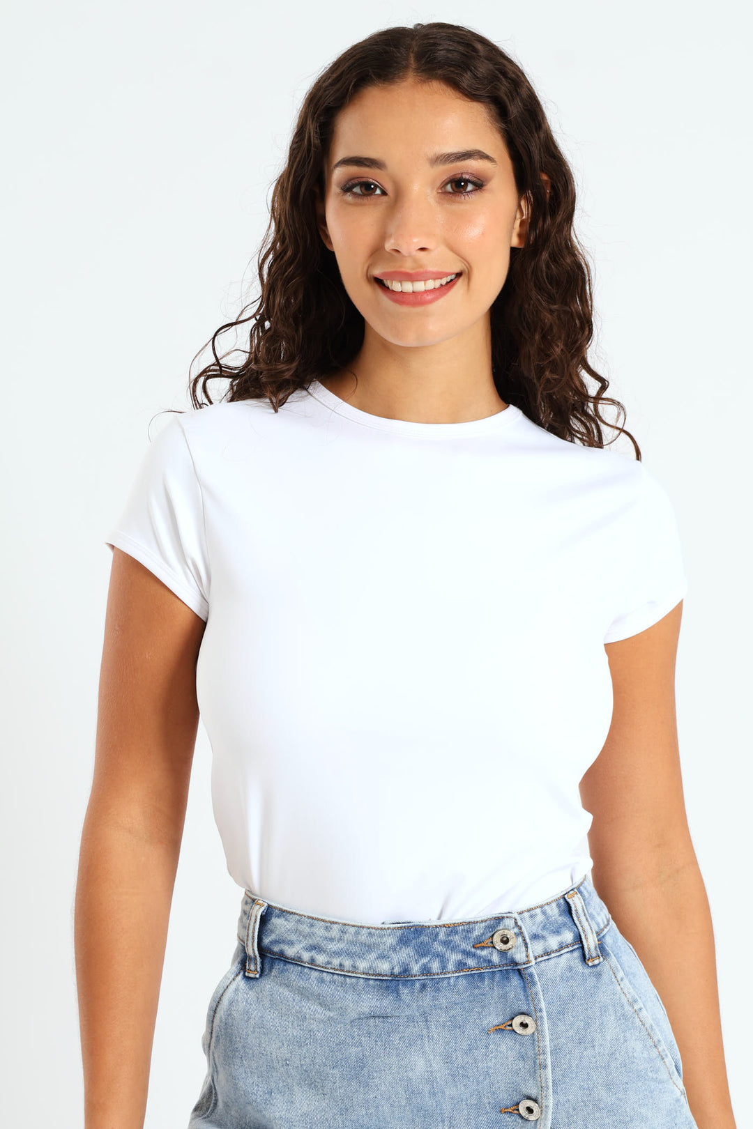 Skin Tight Basic Tee - White