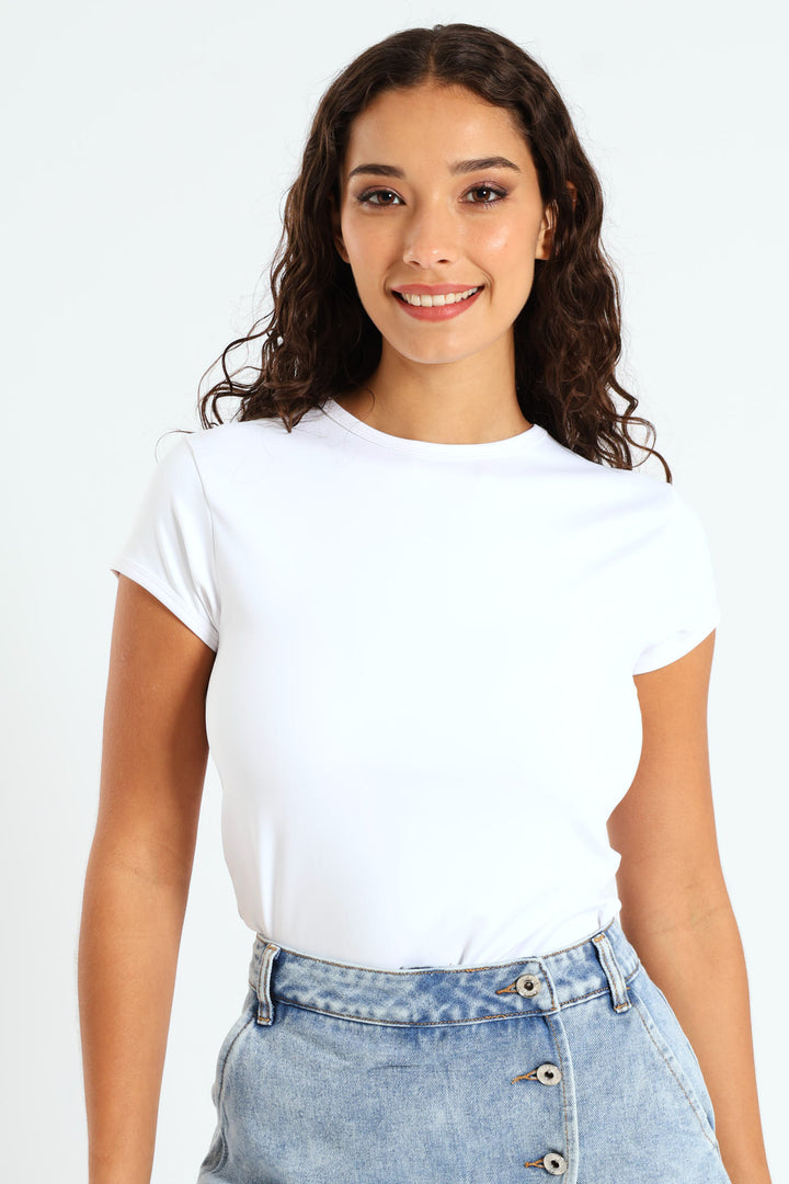 Skin Tight Basic Tee - White