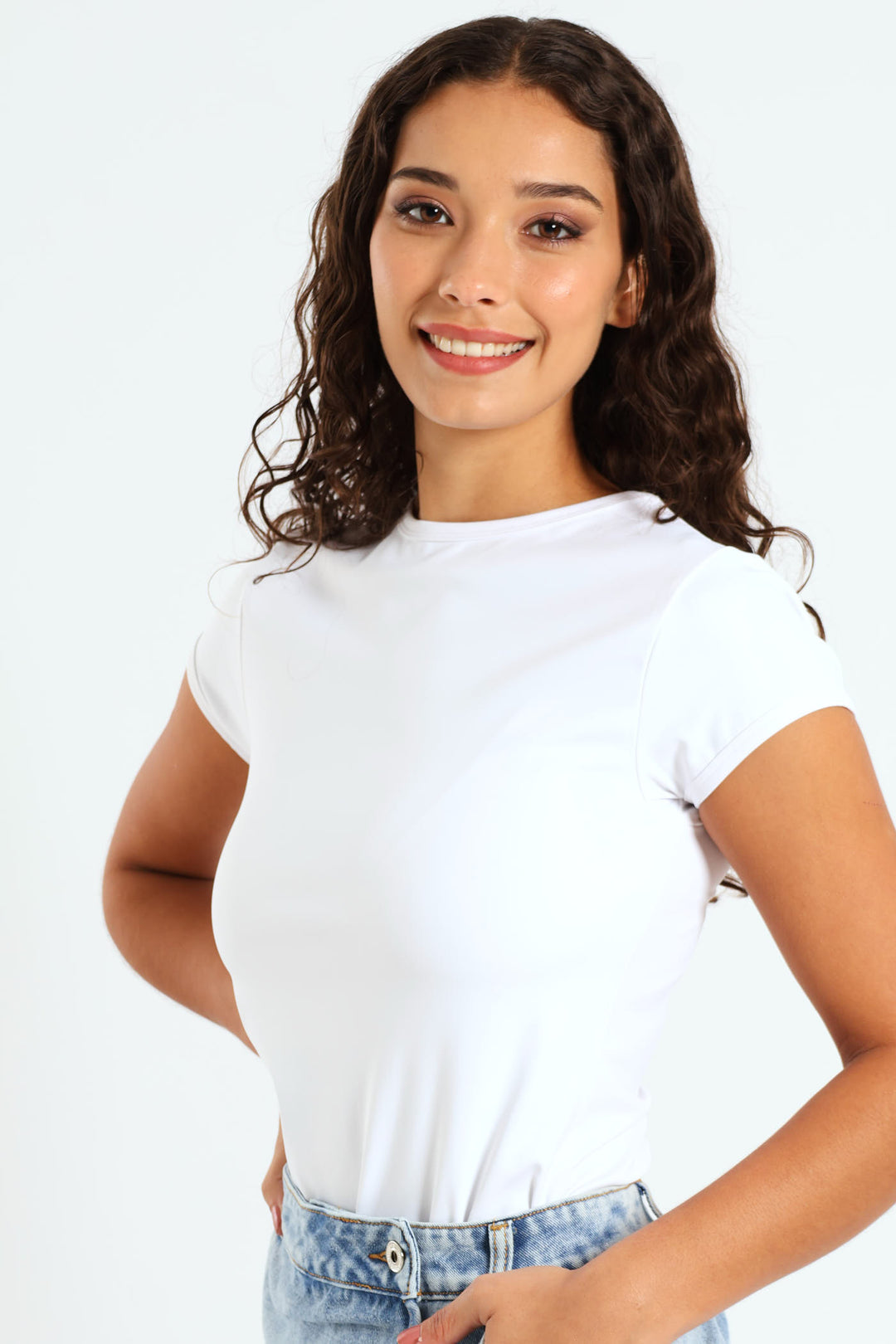 Skin Tight Basic Tee - White
