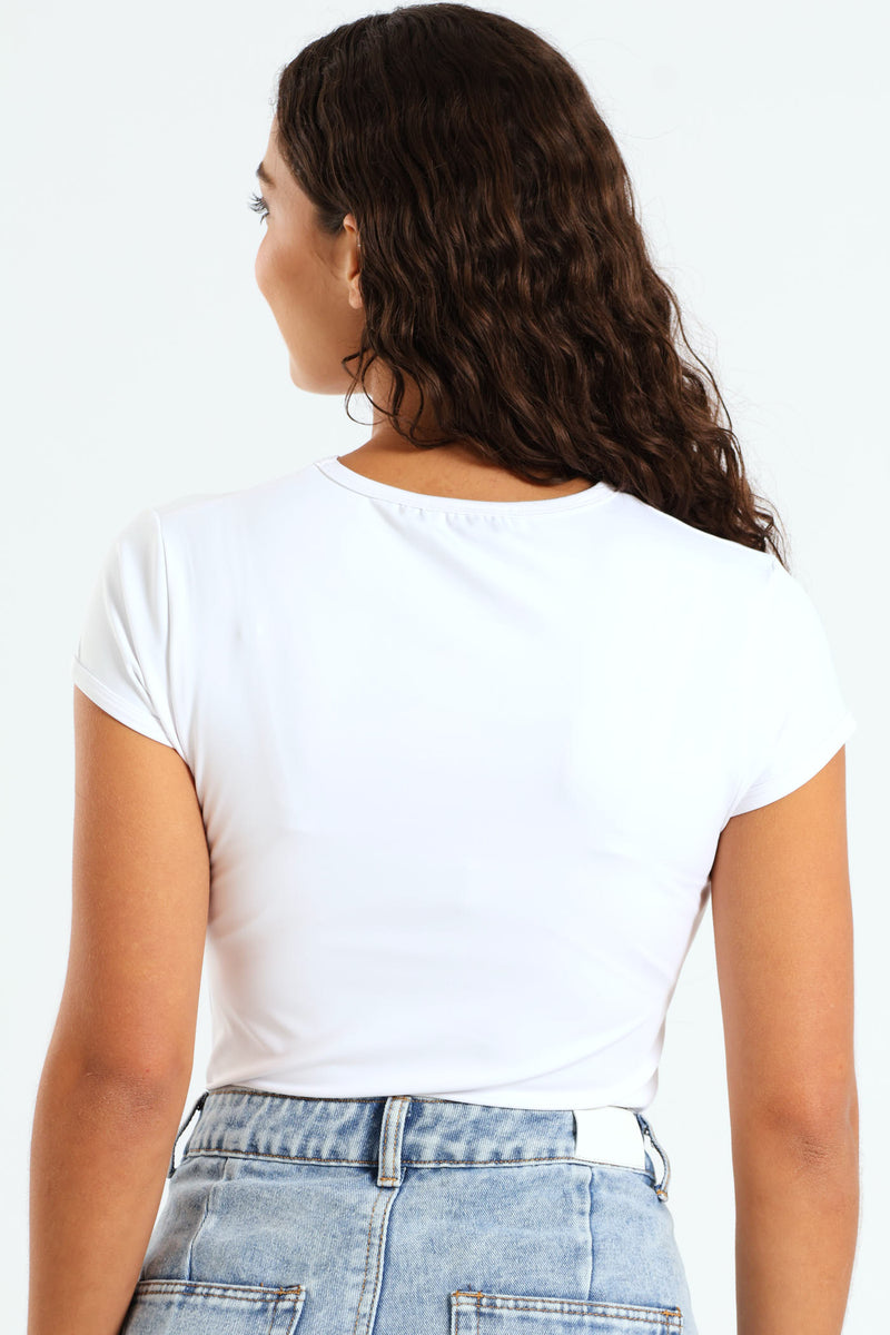 Skin Tight Basic Tee - White