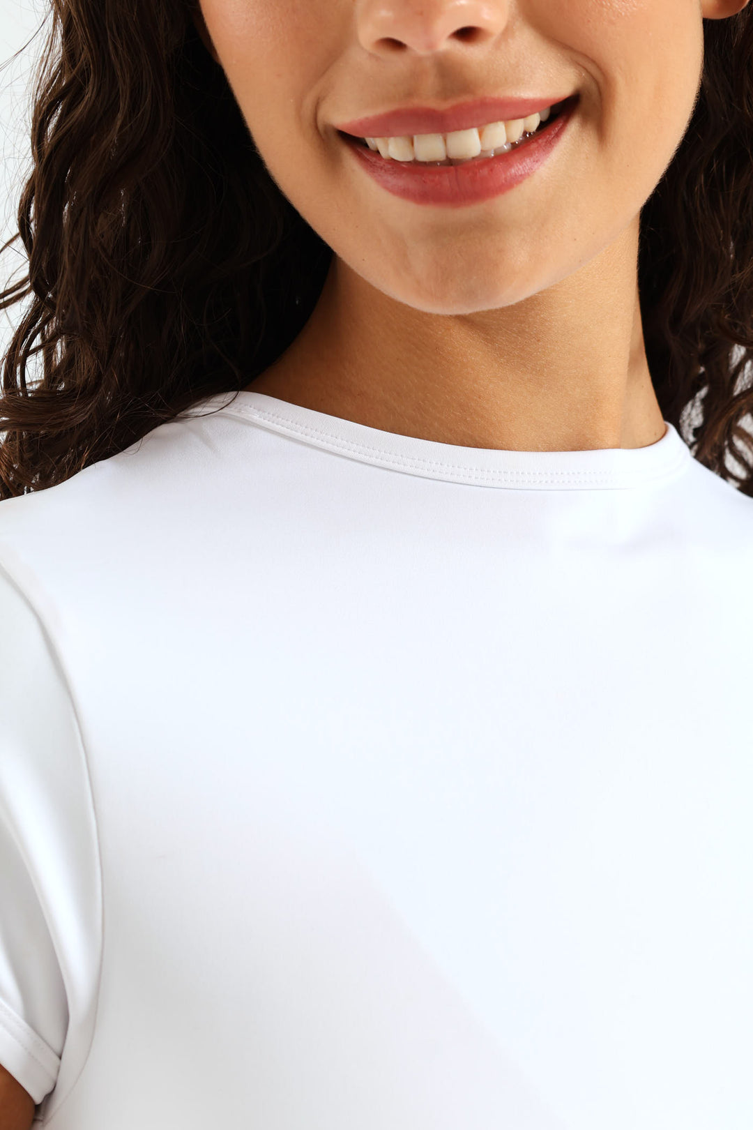 Skin Tight Basic Tee - White