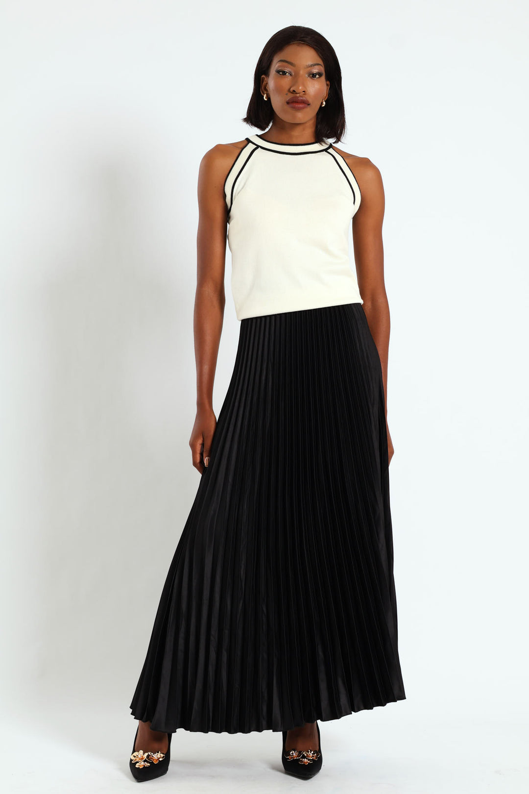 Pleated Skirt - Black