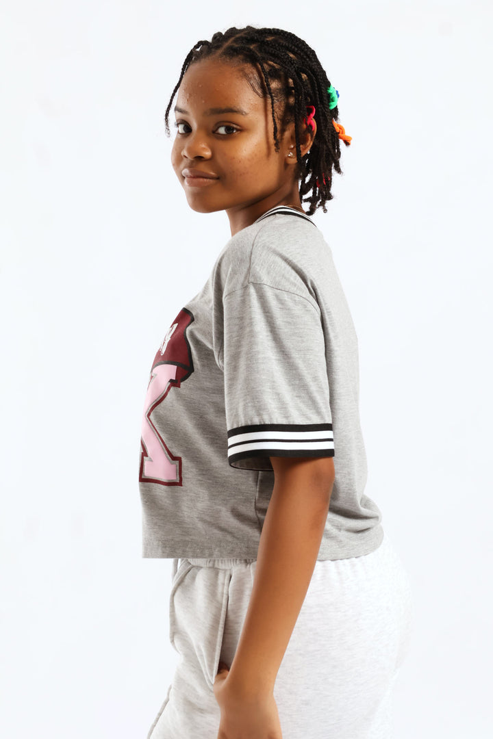 Girls Sports Jersey - Grey