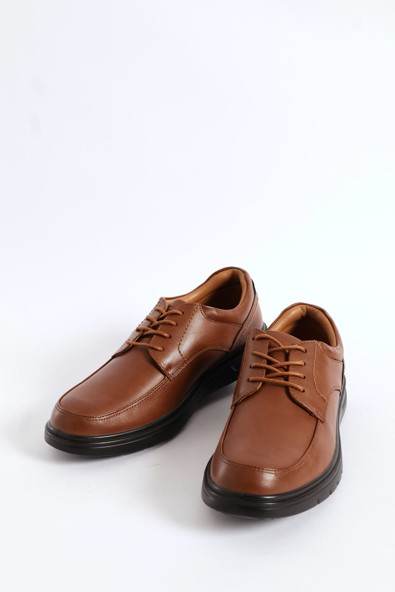 Comfit Smart Casual Lace Up Derby Shoe - Brown