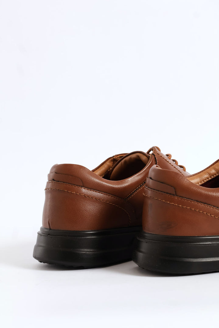 Comfit Smart Casual Lace Up Derby Shoe - Brown