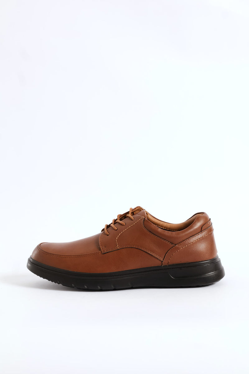 Comfit Smart Casual Lace Up Derby Shoe - Brown