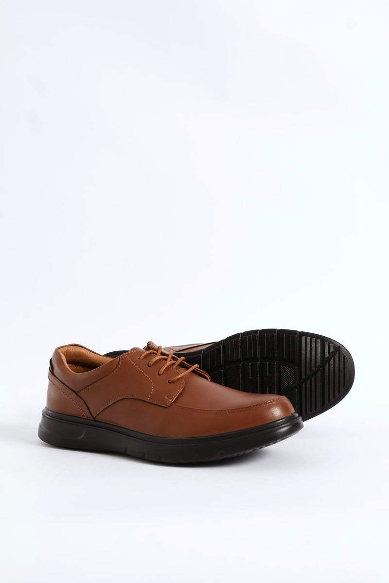 Comfit Smart Casual Lace Up Derby Shoe - Brown