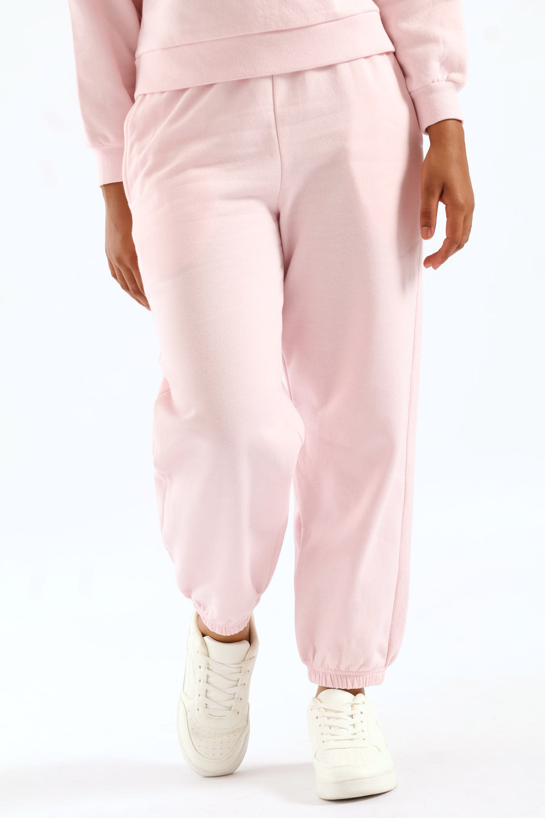 Girls Fleece Jogger -Dusty Pink