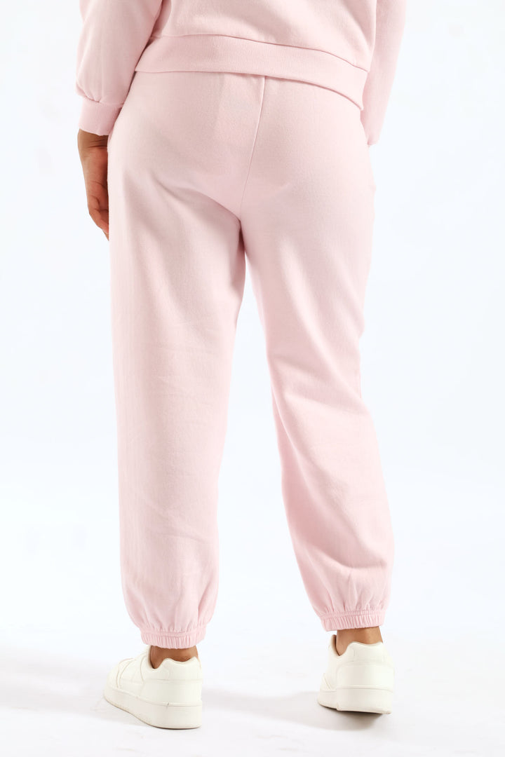 Girls Fleece Jogger -Dusty Pink