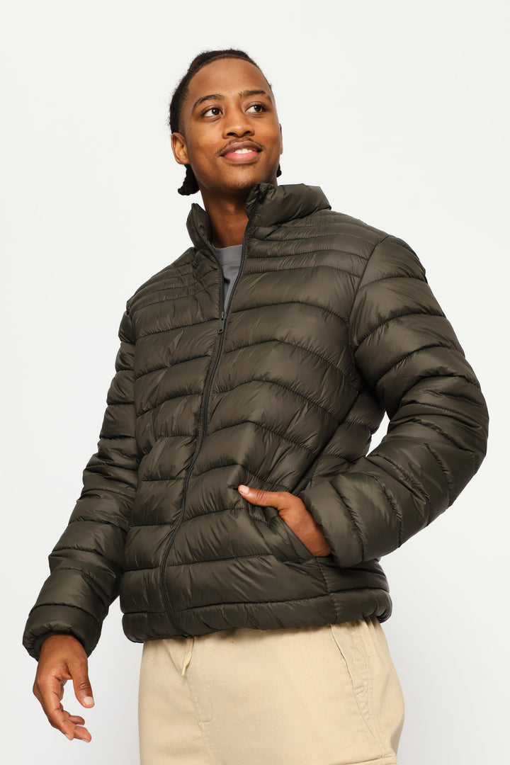 Basic Puffer Jacket - Fatigue