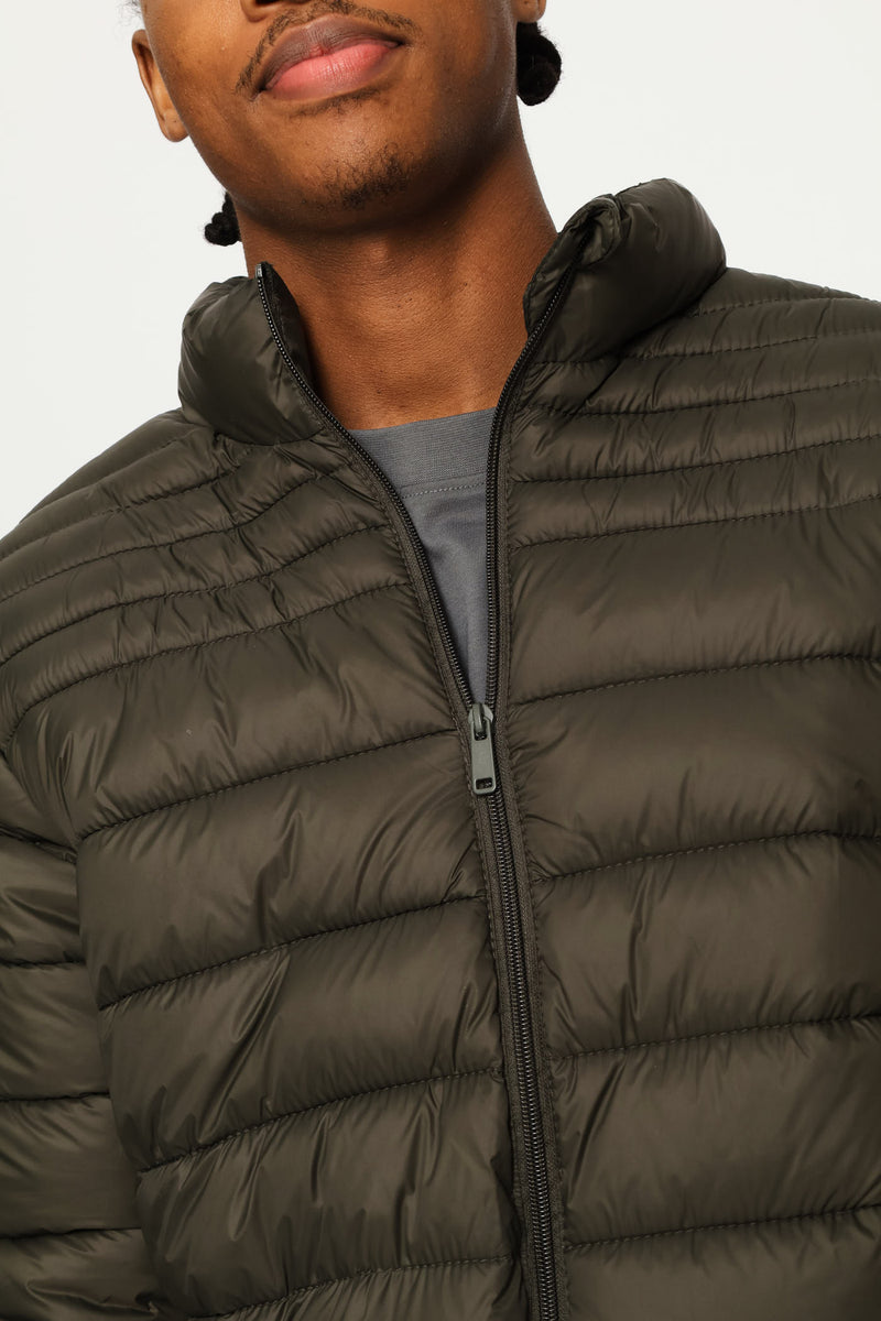 Basic Puffer Jacket - Fatigue