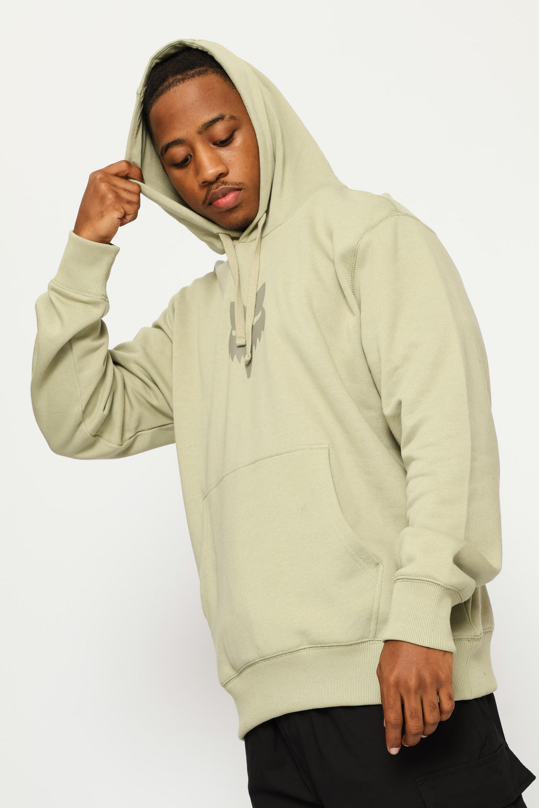 Printed Hoodie - Taupe
