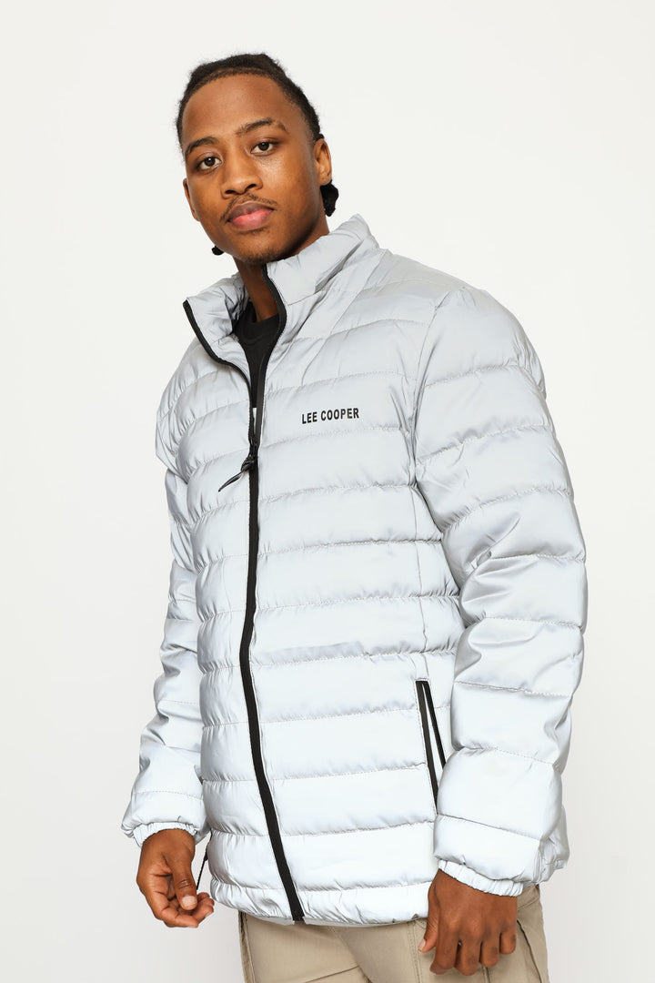 Billy Fur Lined Puffer Jacket - Silver