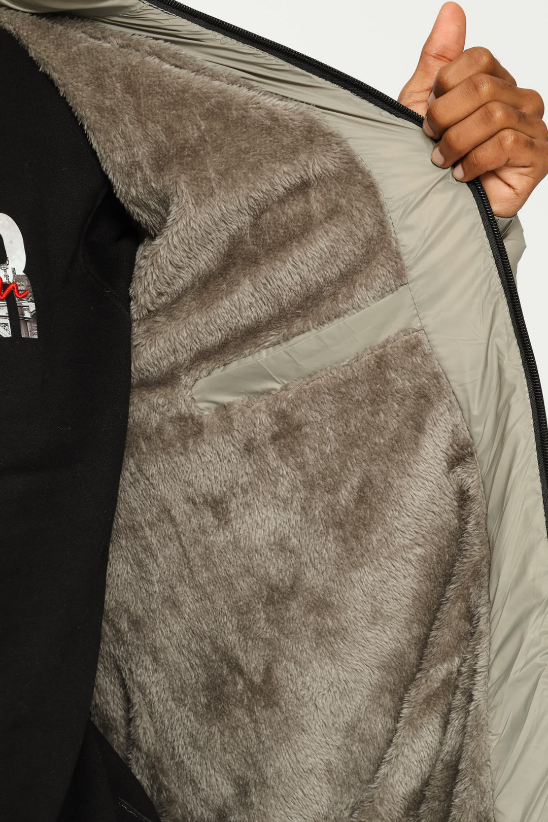 Billy Fur Lined Puffer Jacket - Grey