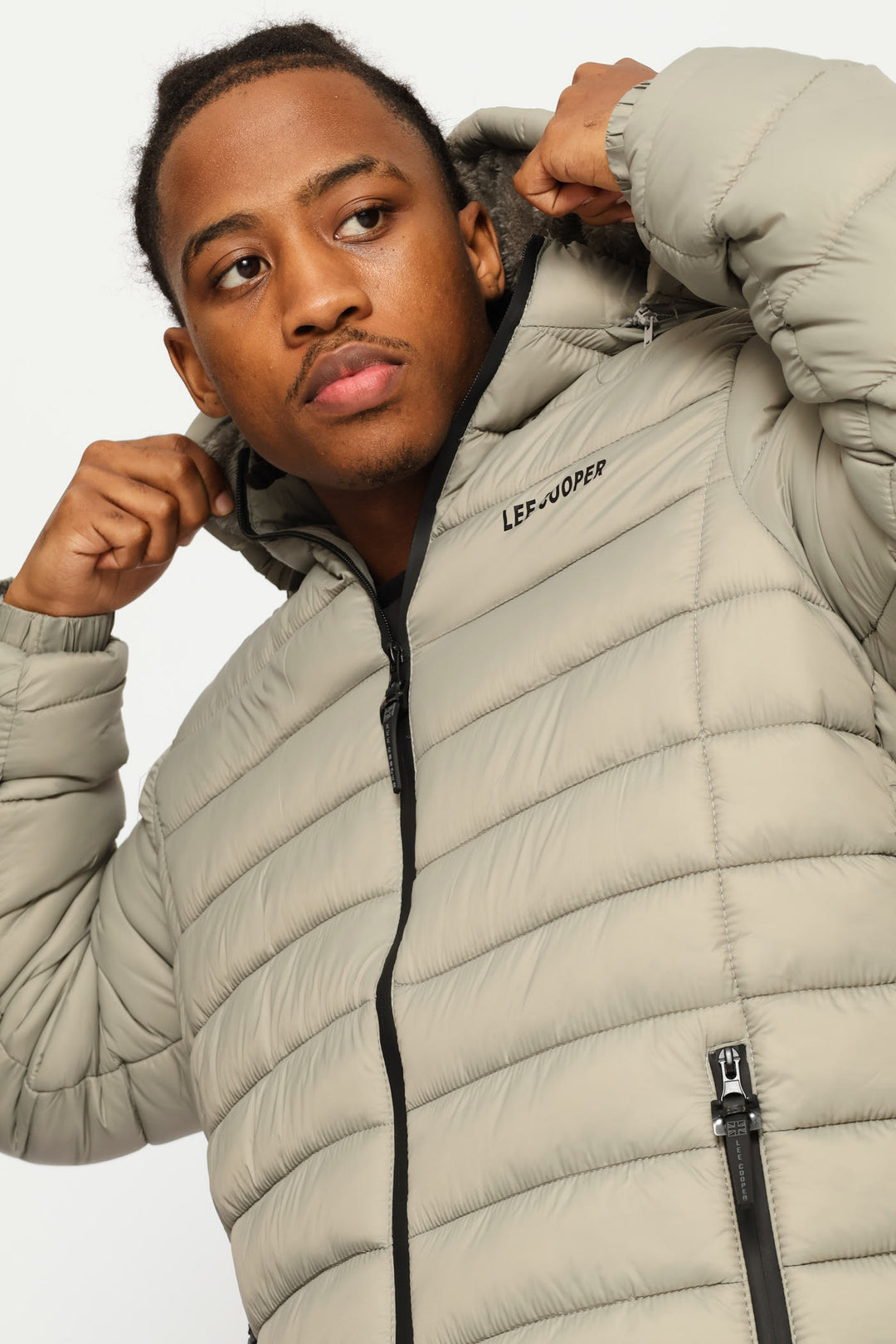 Billy Fur Lined Puffer Jacket - Grey