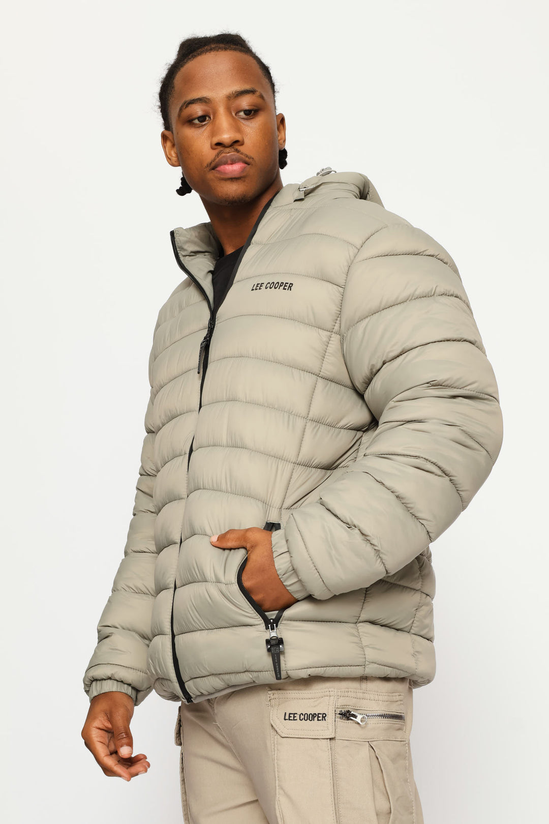 Billy Fur Lined Puffer Jacket - Grey