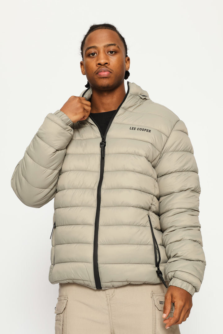 Billy Fur Lined Puffer Jacket - Grey