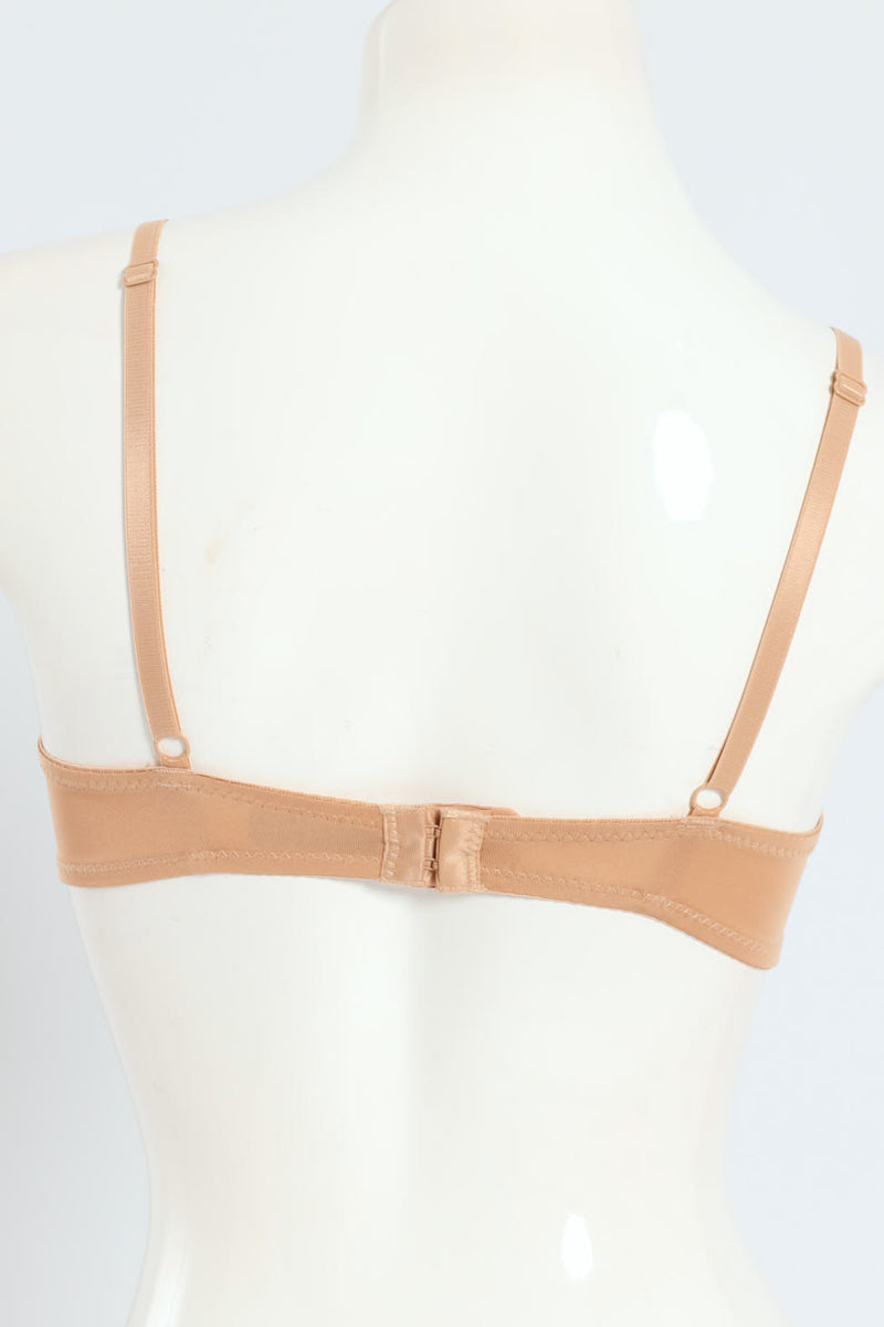 Ladies 2 Pack T-Shirt Bra - White/Beige