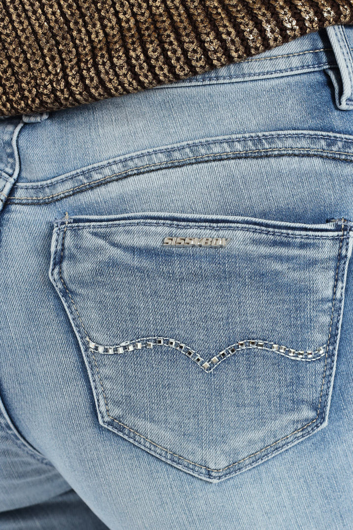 Zoey Mid-Waist Basic Skinny Denim - Light Wash