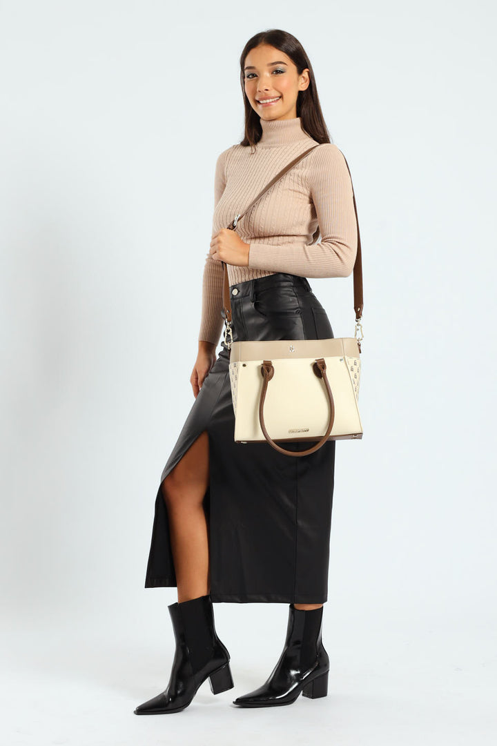 Bmarios Medium Tote Bag - Beige