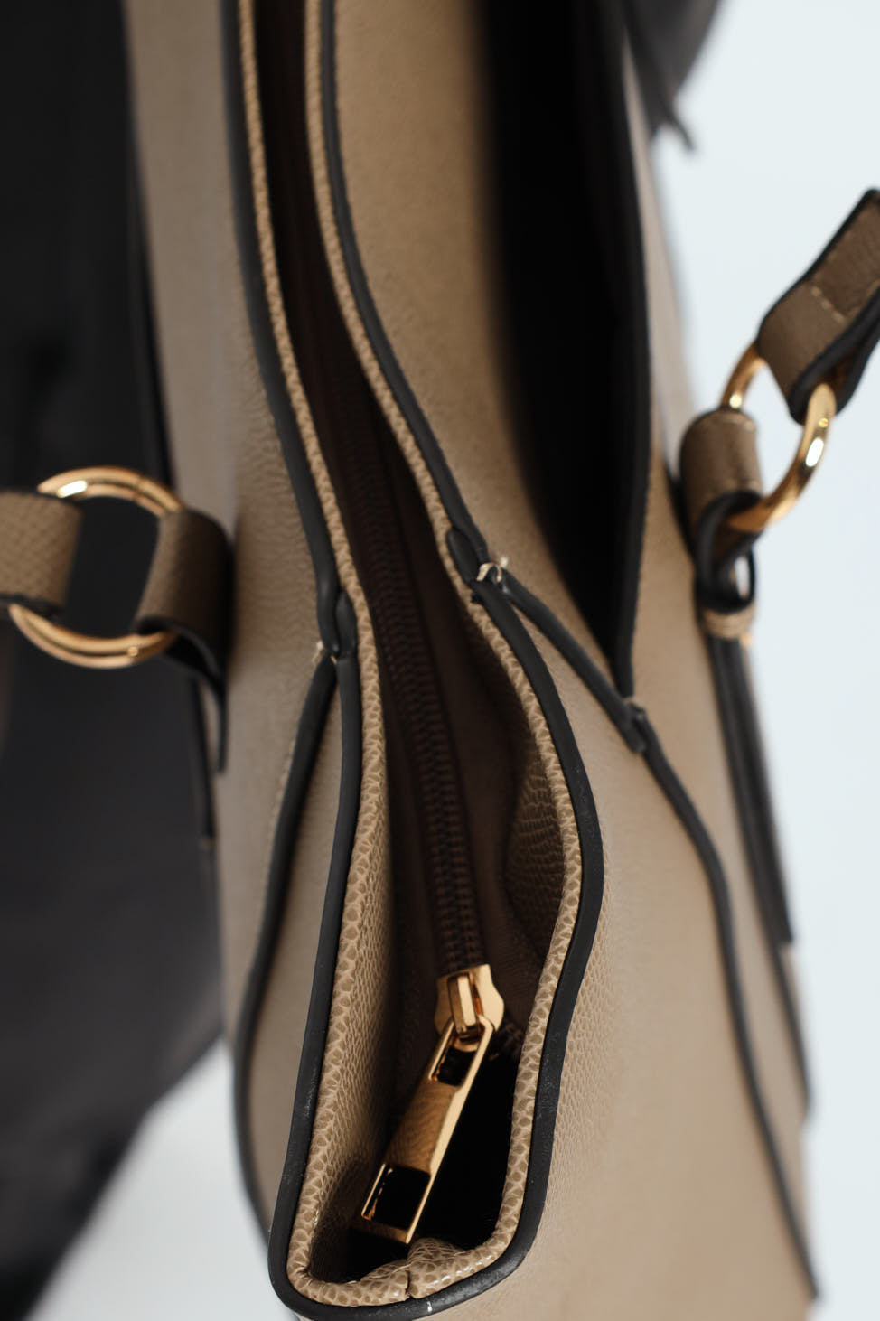 Gold Ring Text Shopper Bag