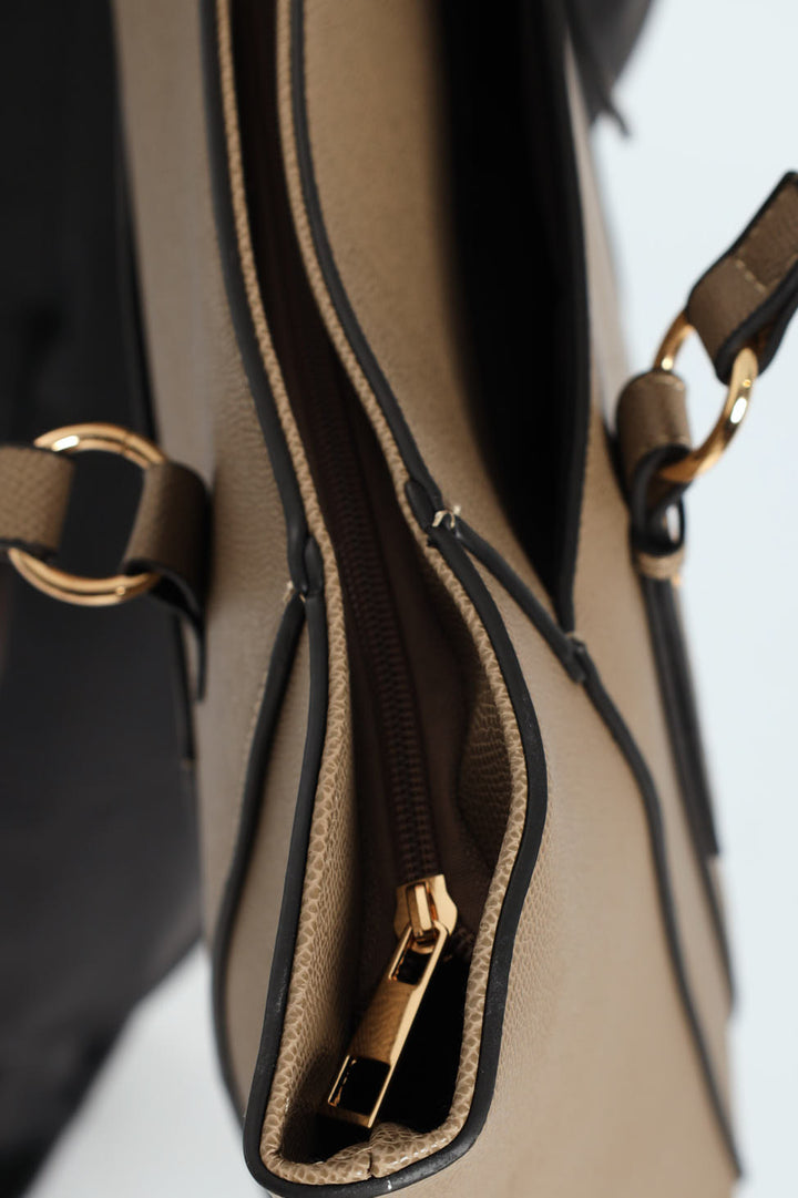 Gold Ring Text Shopper Bag