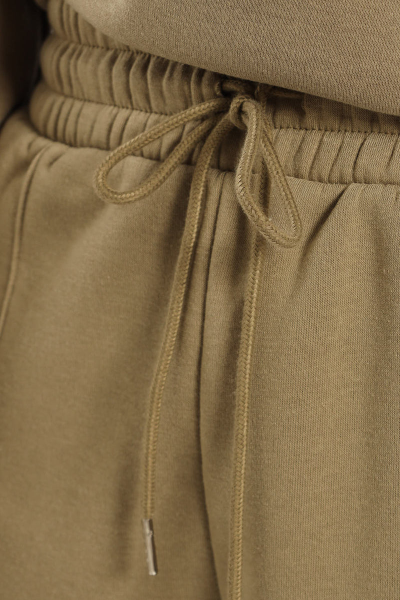Pintuck Wideleg Jogger - Meadow Green
