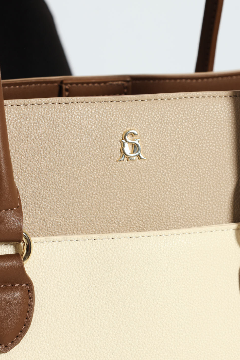 Bmario Large Tote Bag - Beige