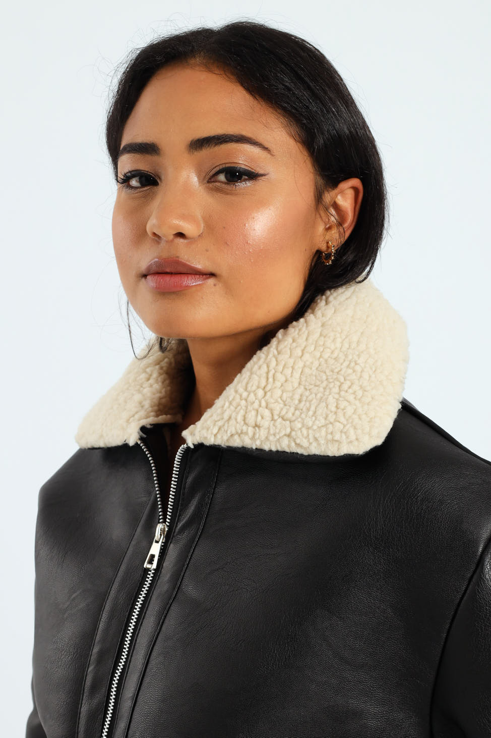 Utility Pu Sherpa Jacket - Black