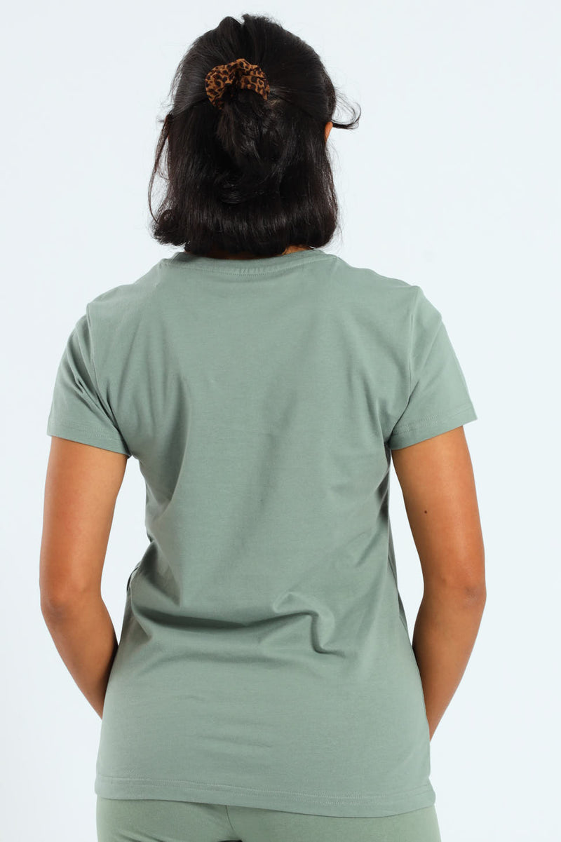 Graphics Floral Logo Tee - Green