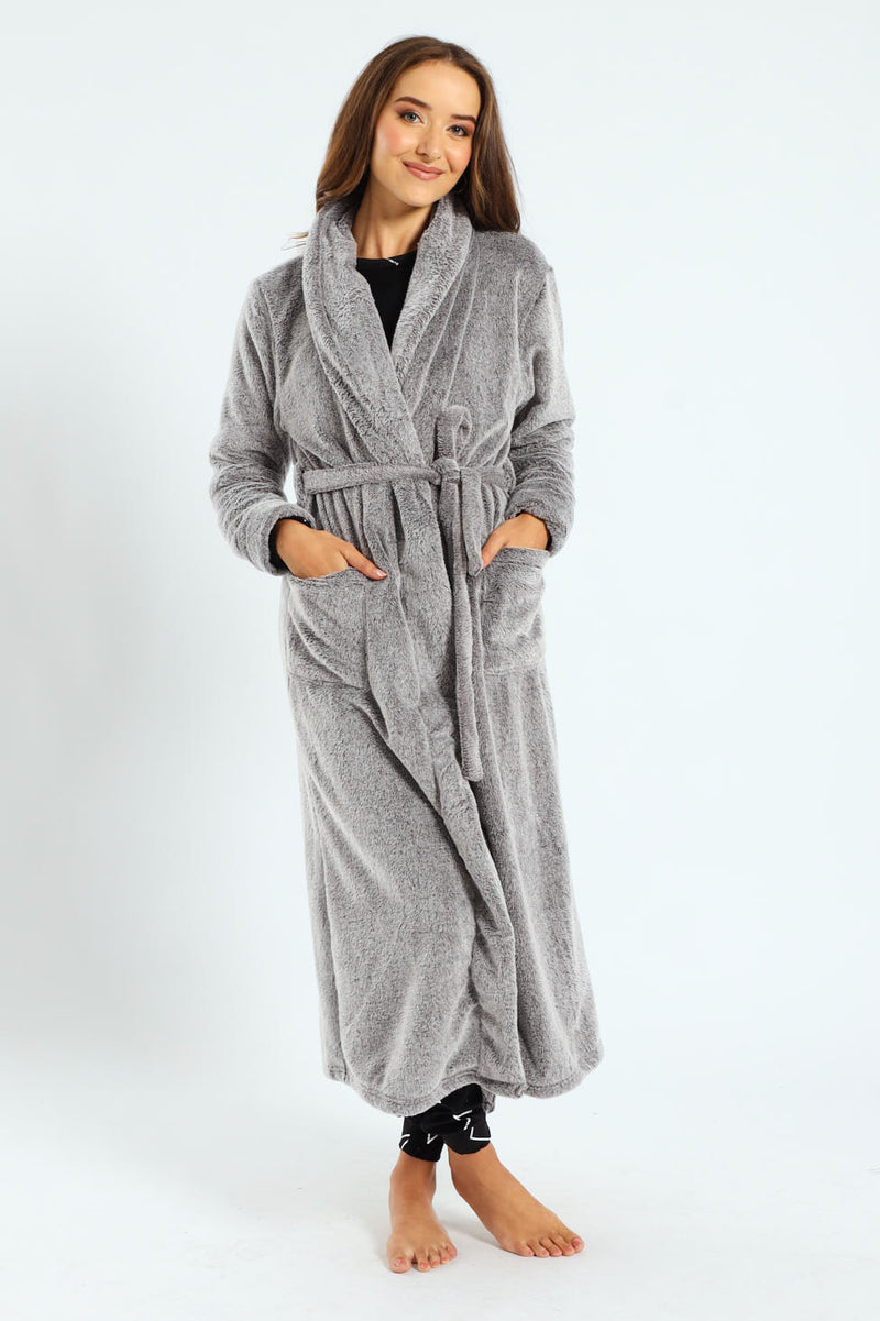 Two-Tone Gown - Charcoal Melange
